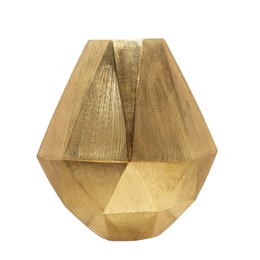 Sagebrook™ 10" Geometric Deco Vase - Gold