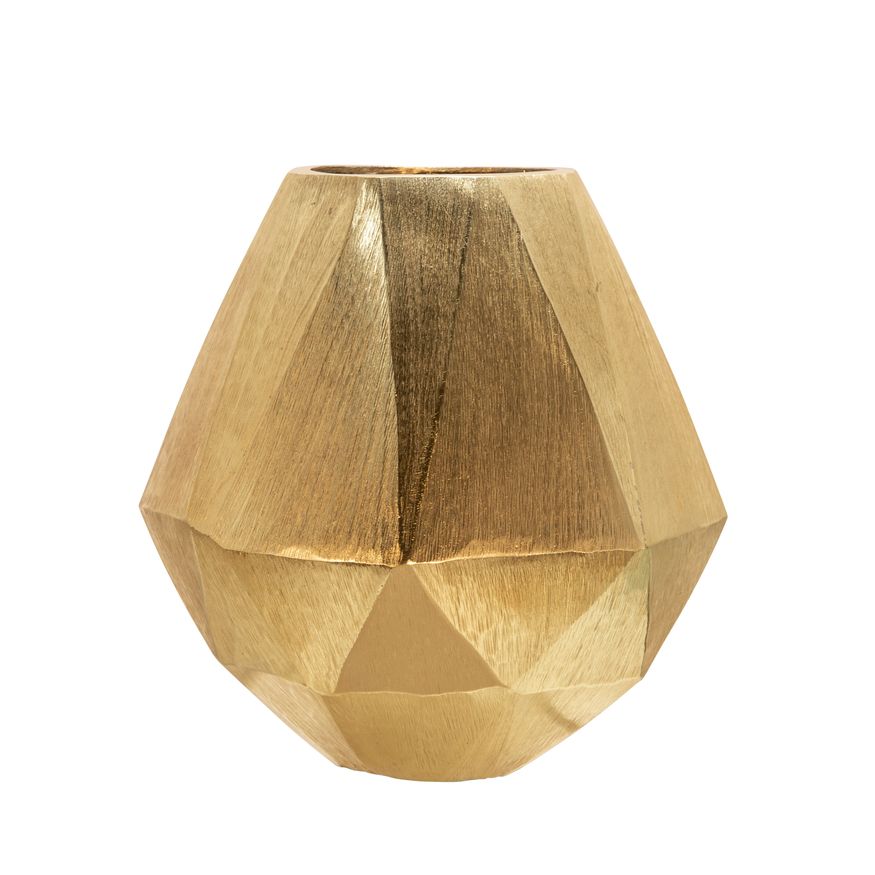 Sagebrook™ 8" Geometric Deco Vase - Gold