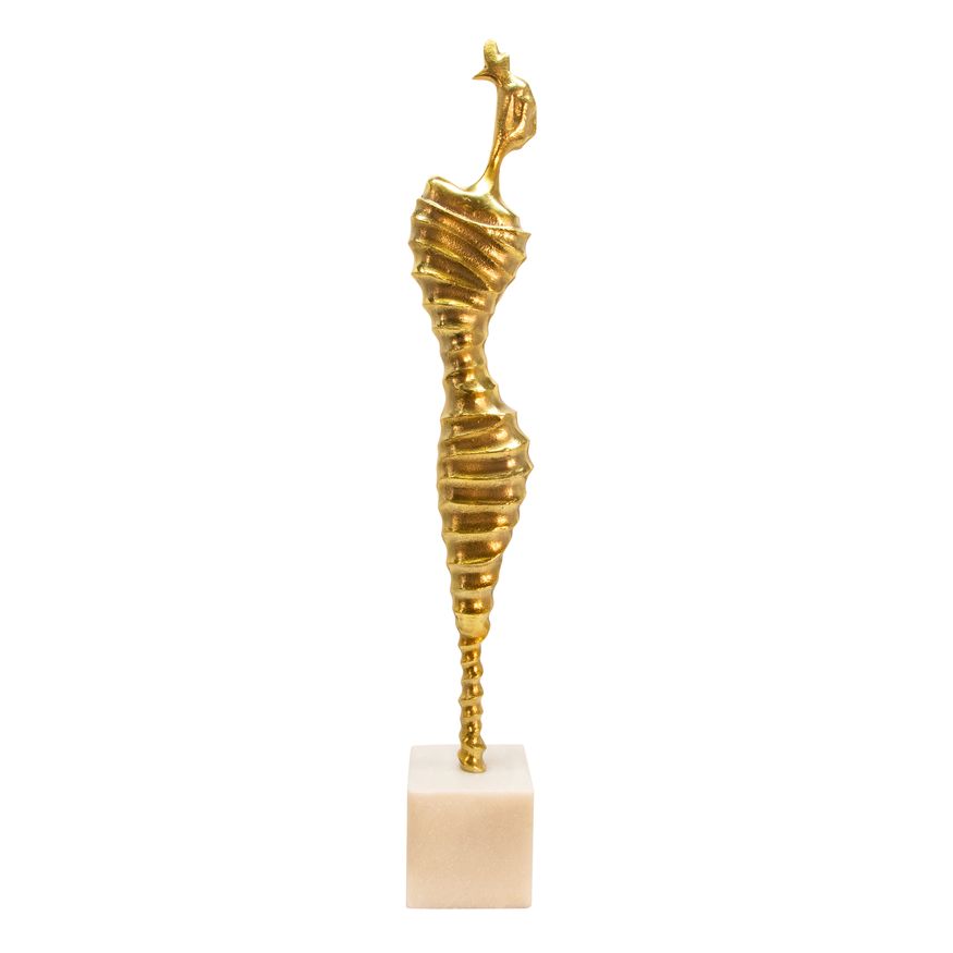 Sagebrook 27" Metal Modern Female Mummy Decor - Gold