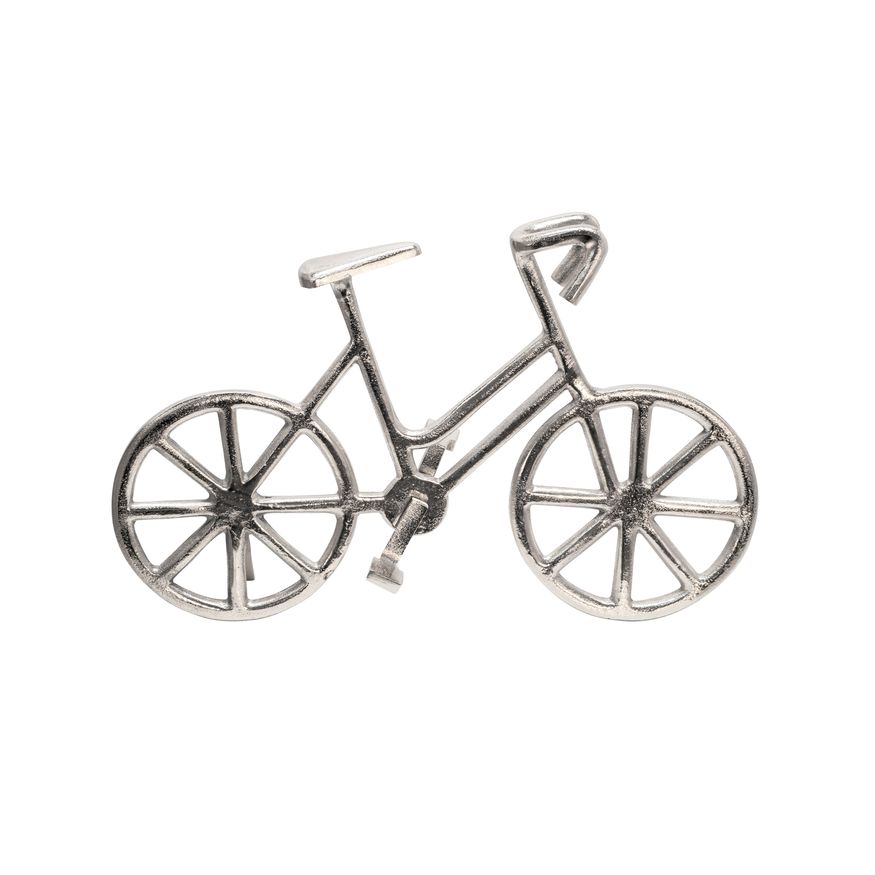 Sagebrook 9" Metal Bicycle - Silver