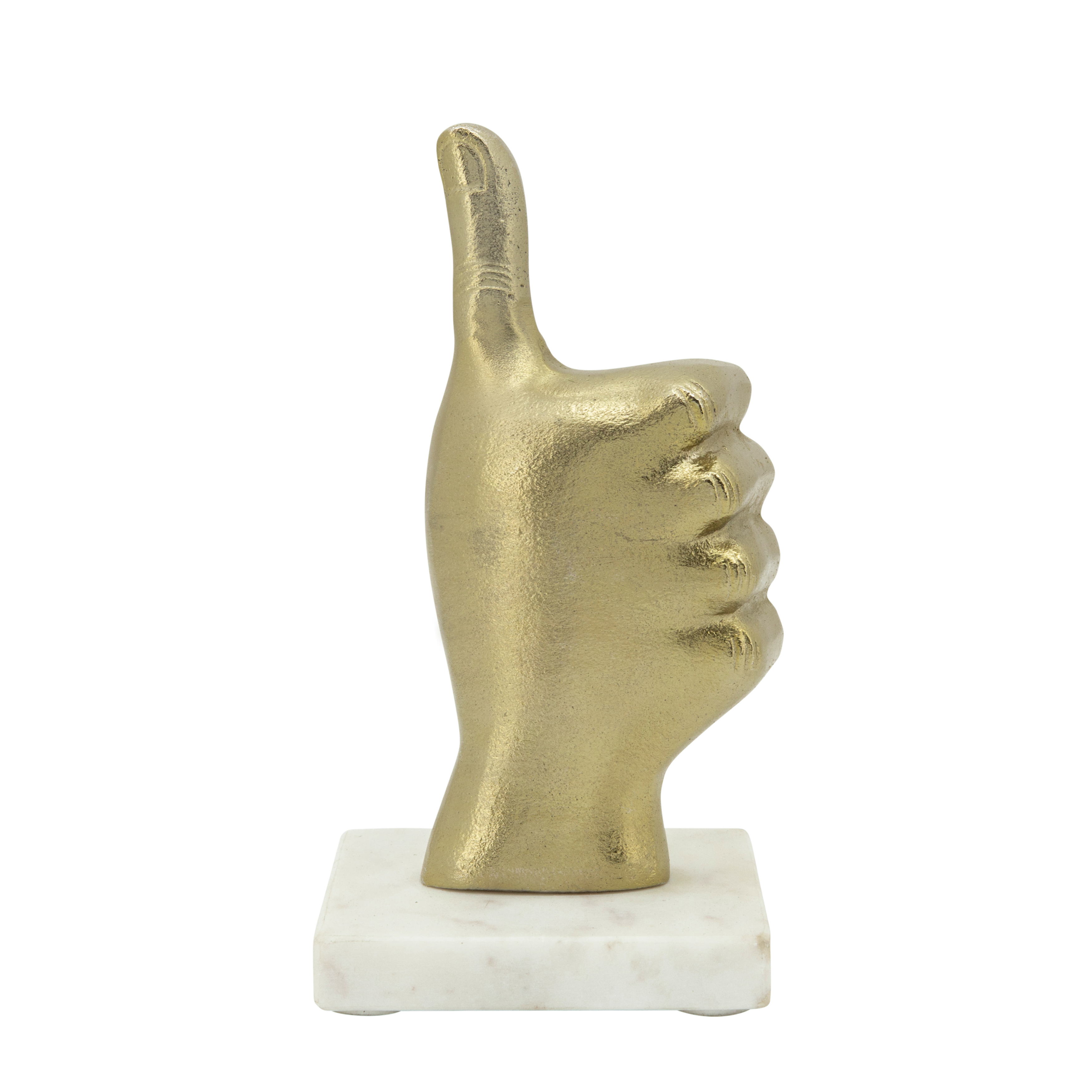 Sagebrook 8" Metal Thumbs Up - Gold