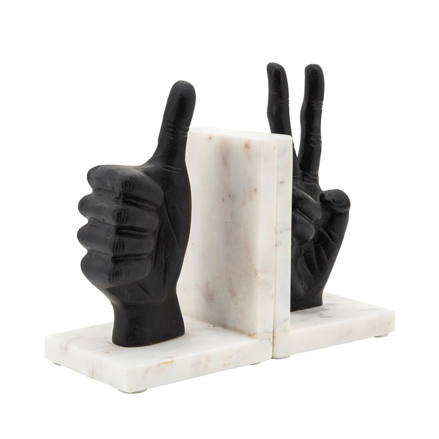 Sagebrook Hand Sign Bookends (Set Of 2)