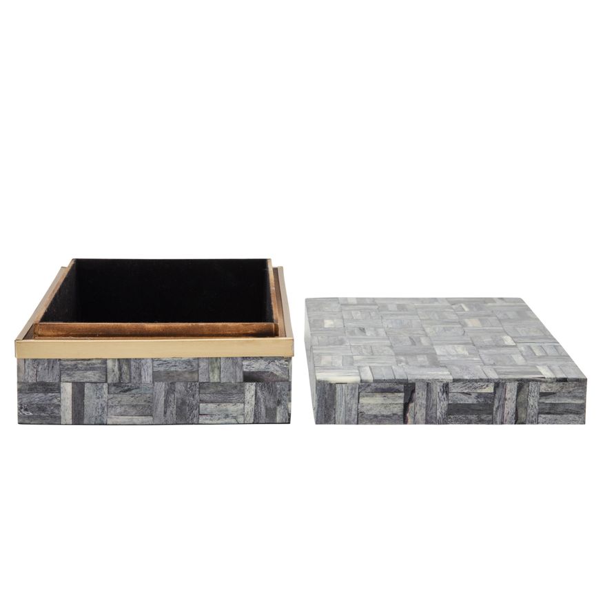 Sagebrook - Rectangular Box (Set Of 2) in Gray