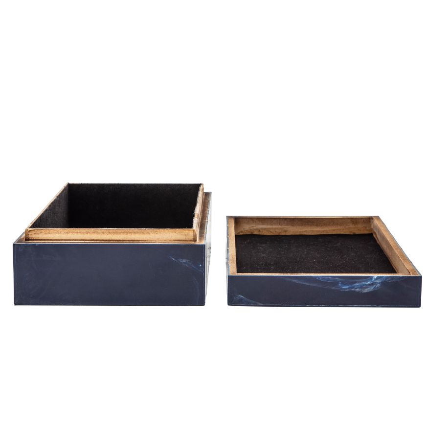 Sagebrook - 9"x6" Rectangular Box in Blue