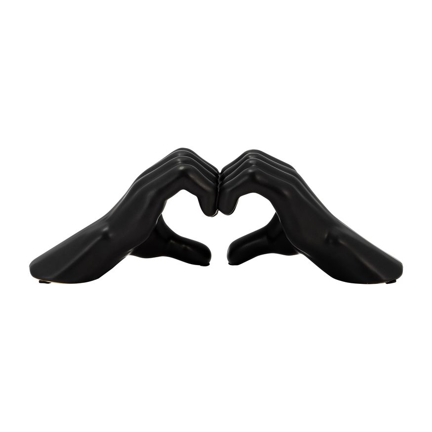 Sagebrook™ 5" Hand-heart - Black