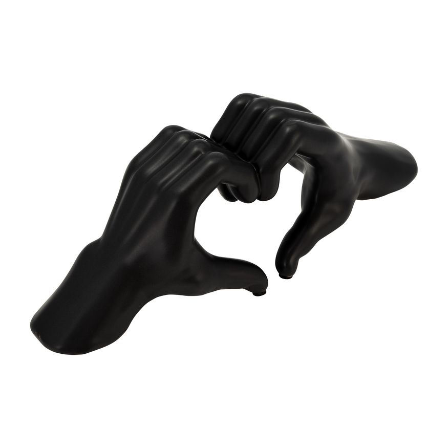 Sagebrook™ 5" Hand-heart - Black