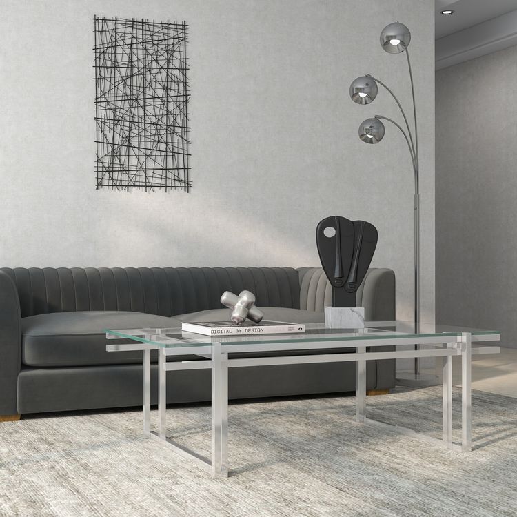 Sagebrook Metal Coffee Table - Silver