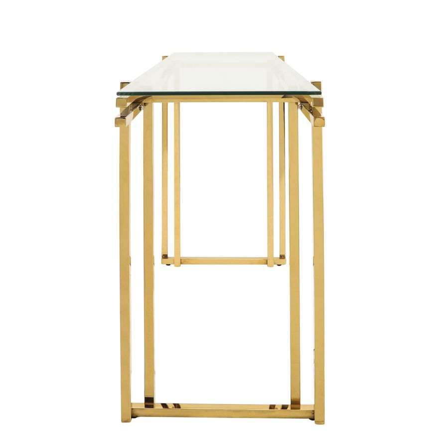 Sagebrook Stainless Steel Console Table - Gold