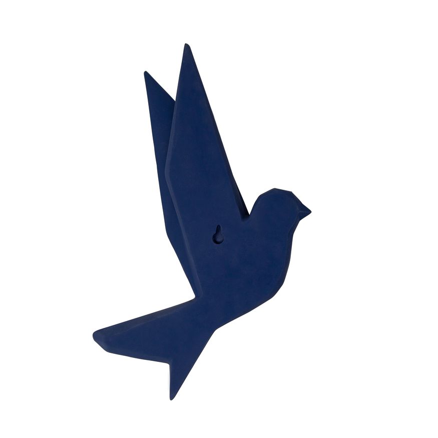 Sagebrook Resin Origami Bird Wall Decor - Navy