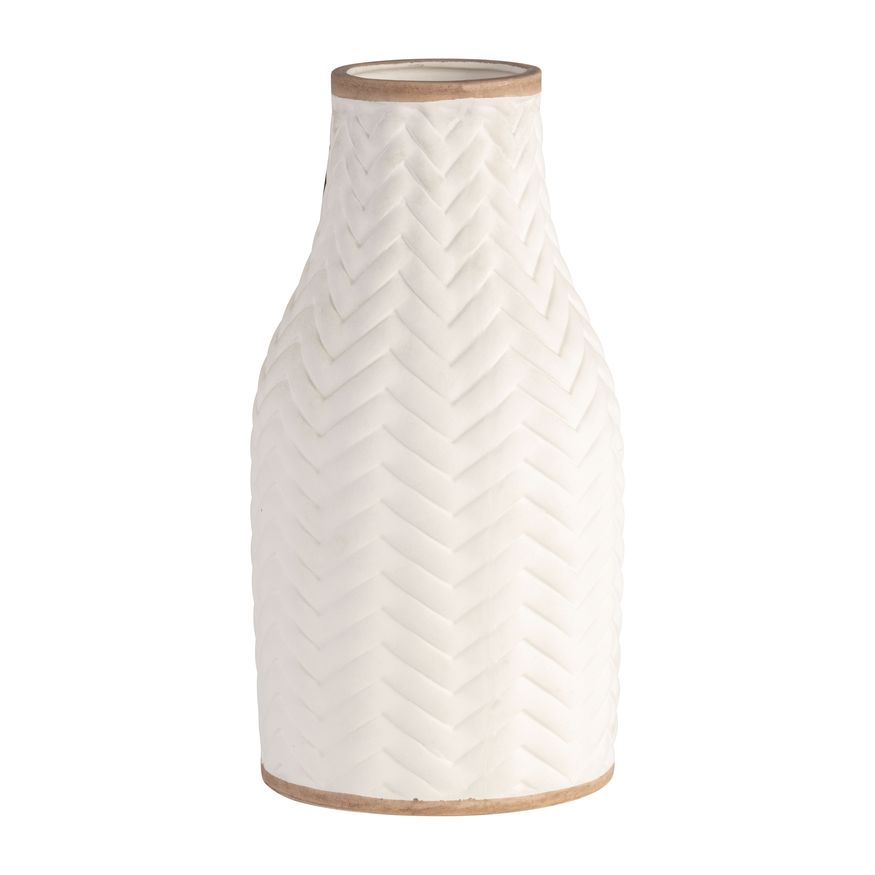 Sagebrook 10" Chevron Vase