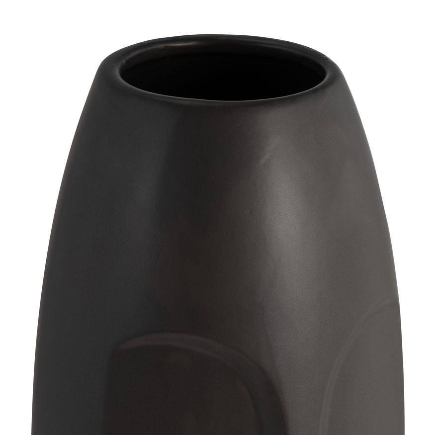 Sagebrook 14" Face Vase - Black