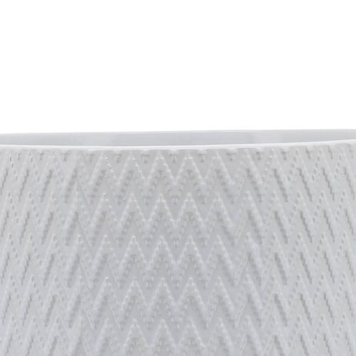 Sagebrook™ 10" Chevron Planter With Stand - White