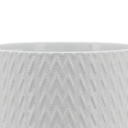 Sagebrook™ 8" Chevron Planter With Stand - White