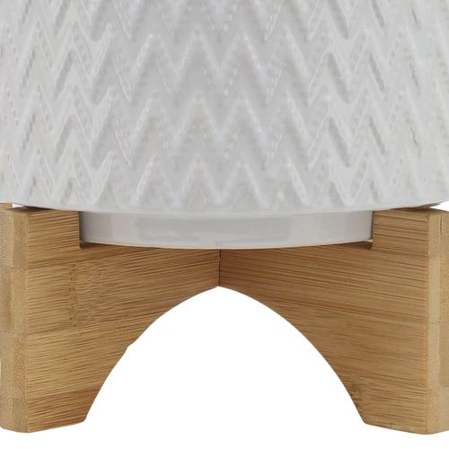 Sagebrook™ 8" Chevron Planter With Stand - White