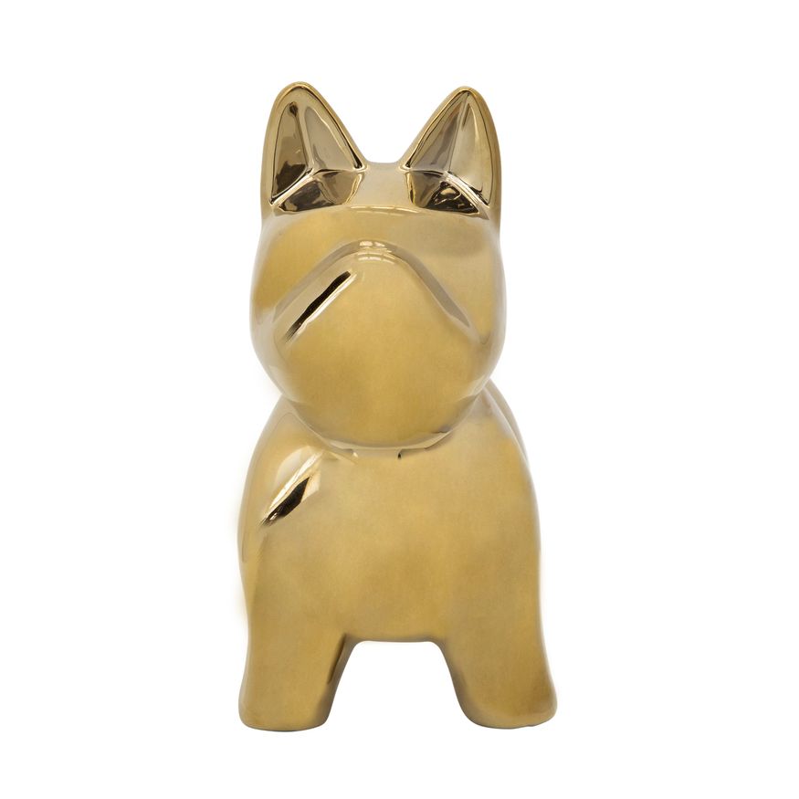 Sagebrook™ 8" Ceramic Dog Table Decor - Gold