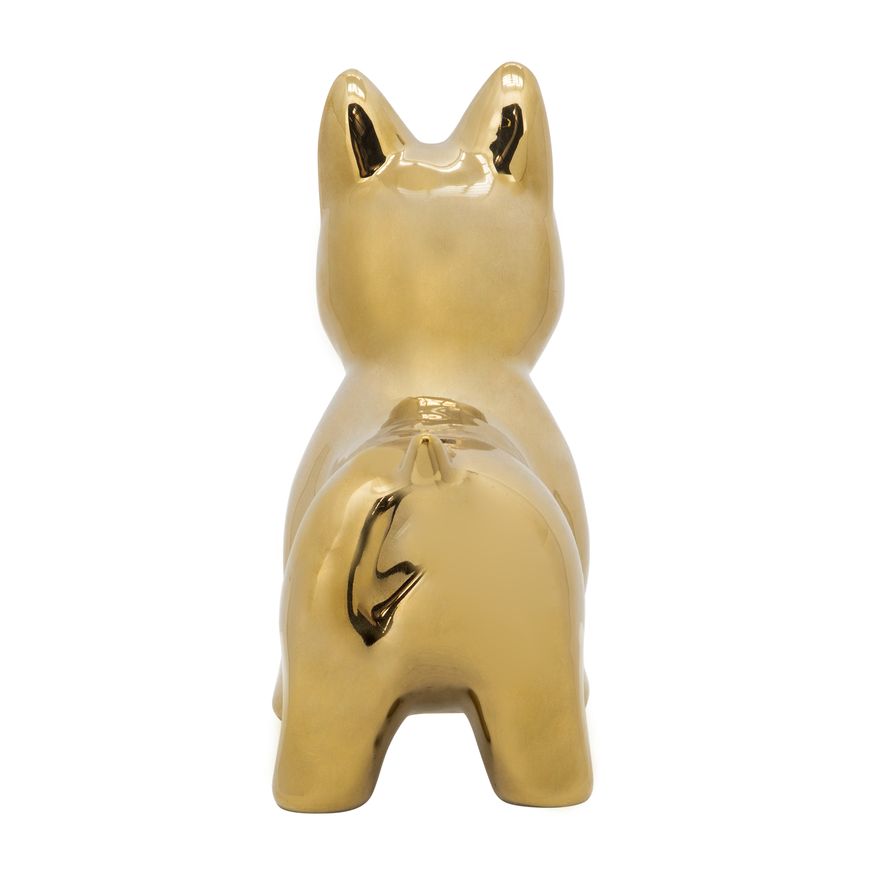 Sagebrook™ 8" Ceramic Dog Table Decor - Gold