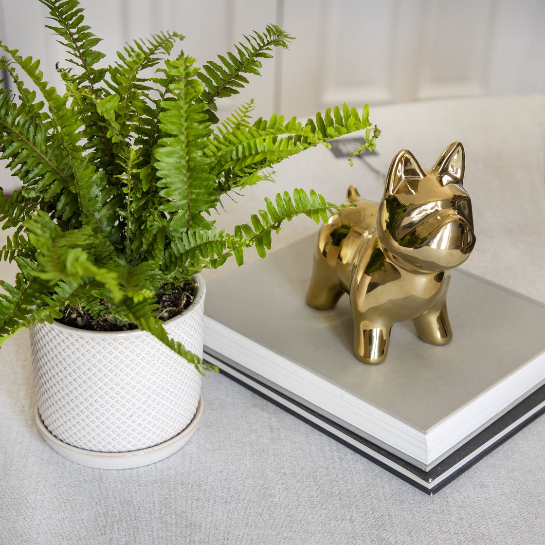 Sagebrook™ 8" Ceramic Dog Table Decor - Gold