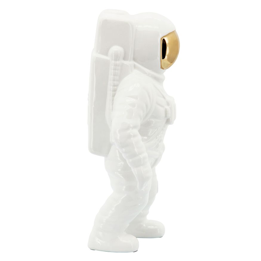 Sagebrook 11" Astronaut Statuette - White/Gold