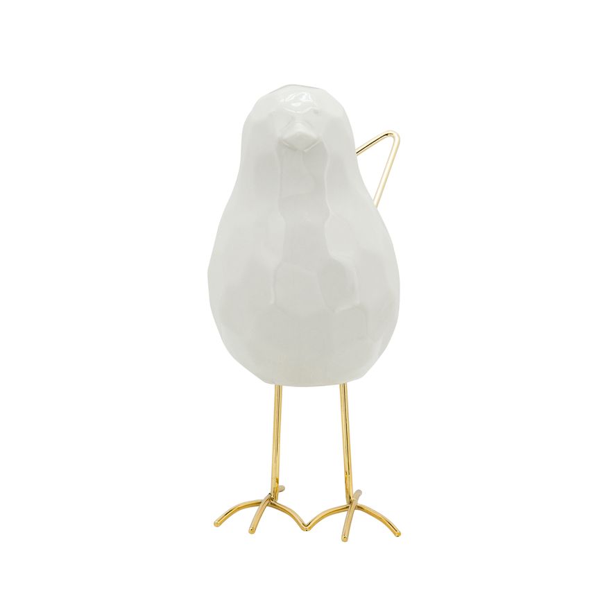 Sagebrook - 8" Bird Statuette in White