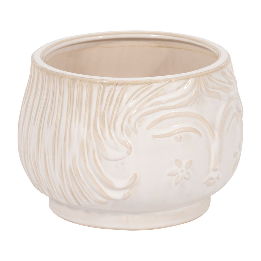 Sagebrook 7" Grandma Planter - White