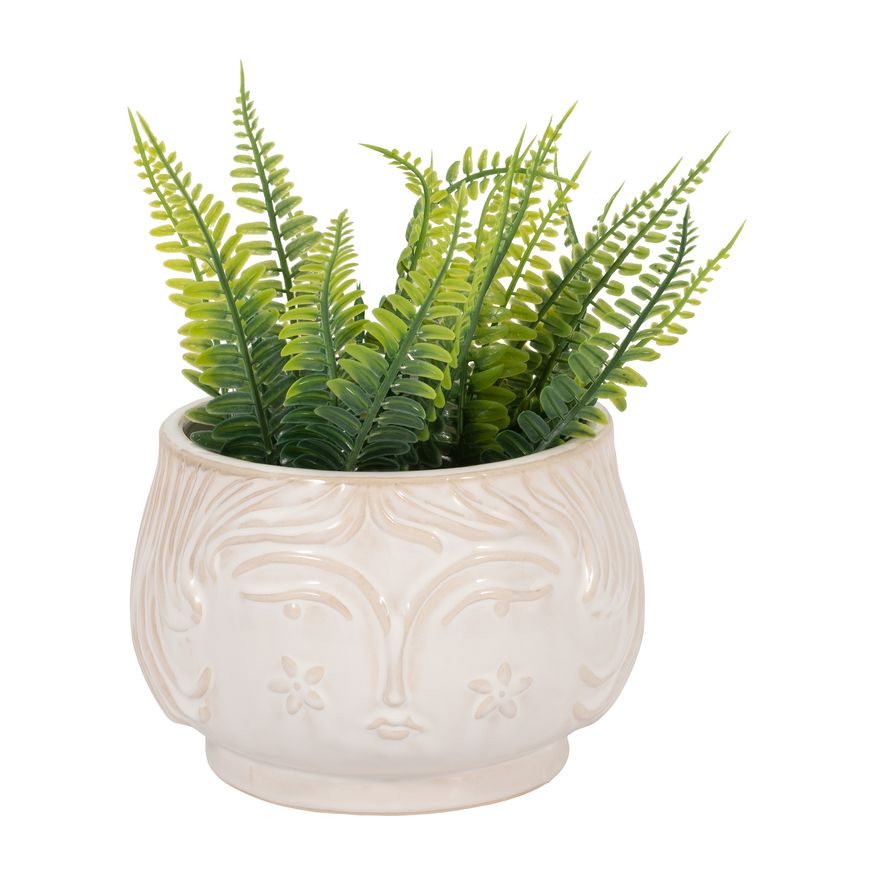 Sagebrook 7" Grandma Planter - White