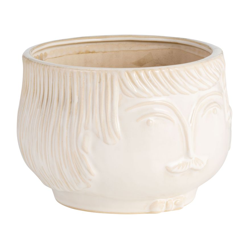 Sagebrook 7" Grandpa Planter - White