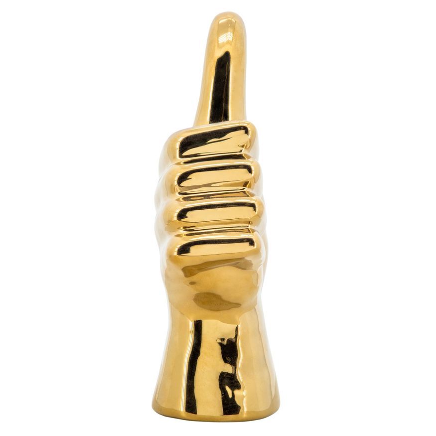 Sagebrook 9" Thumbs Up Table Decor - Gold