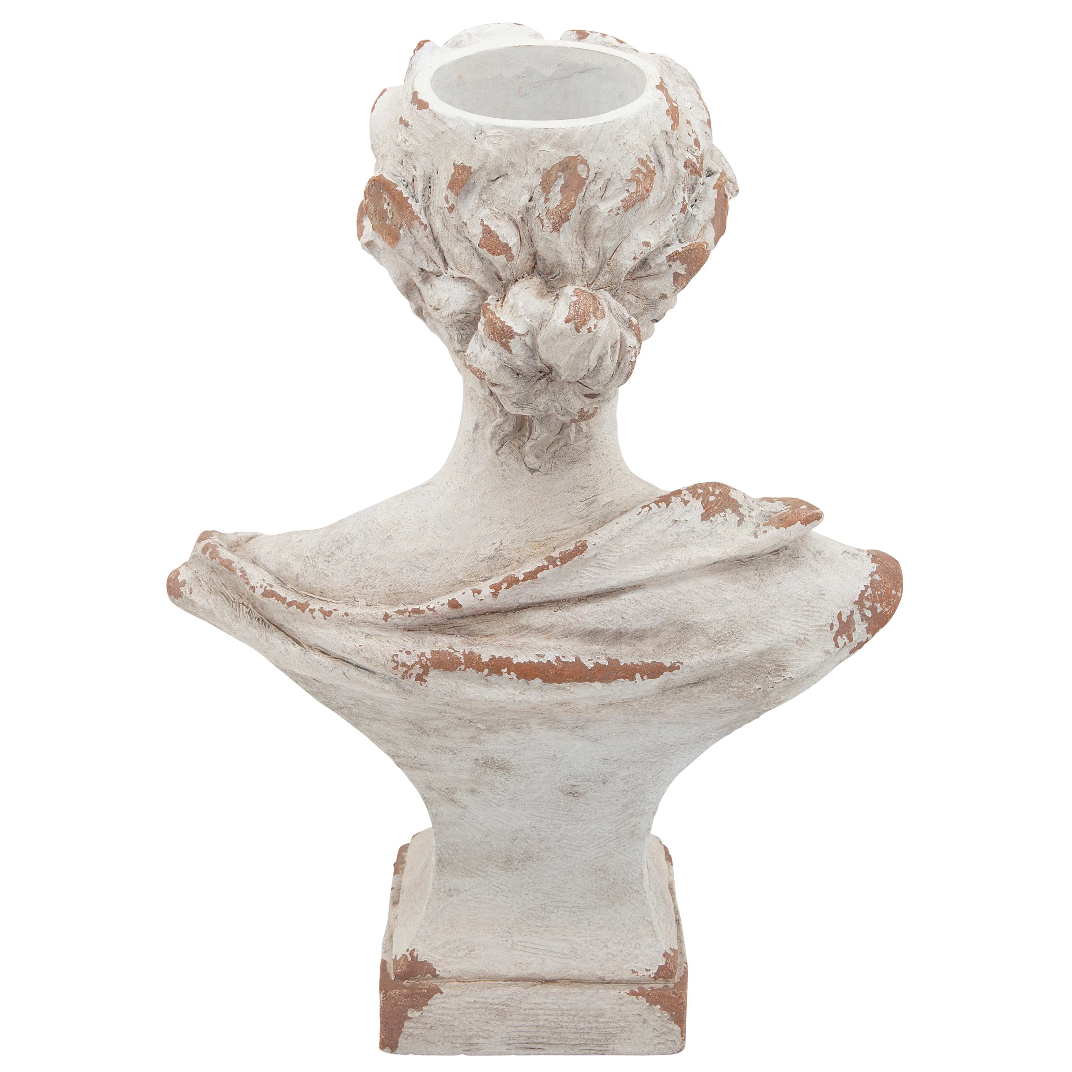 Sagebrook 21" Resin Lady with Laurels - White