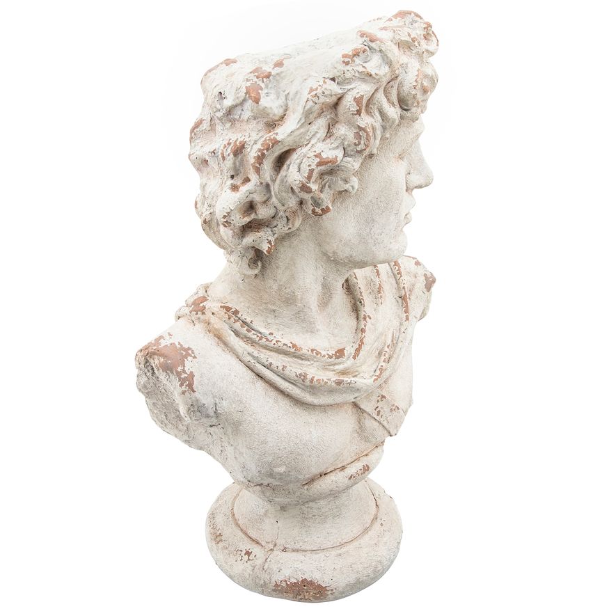 Sagebrook Resin David Bust - Antique White