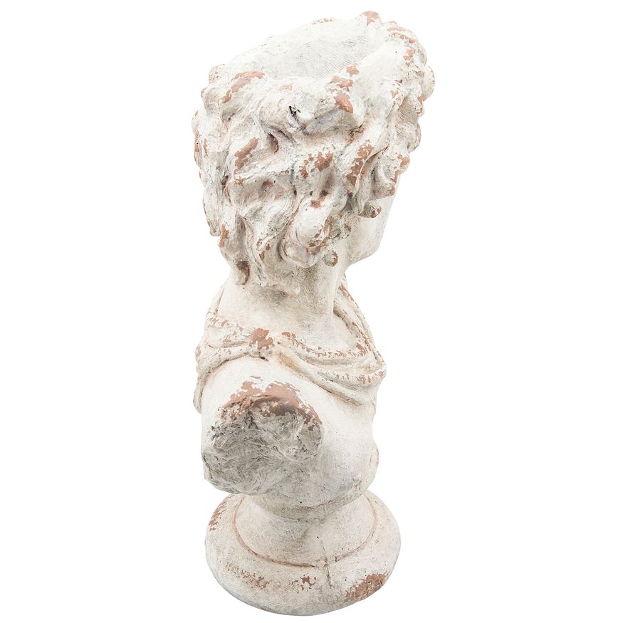 Sagebrook Resin David Bust - Antique White