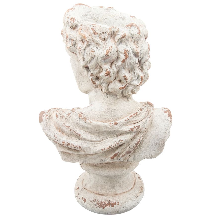 Sagebrook Resin David Bust - Antique White