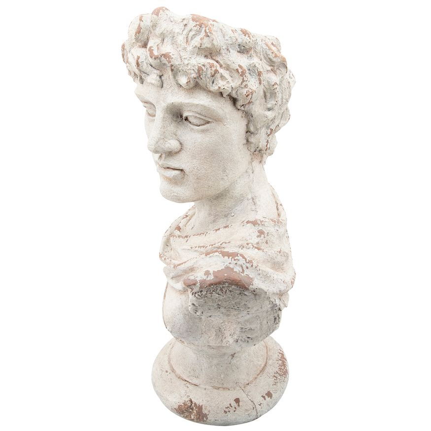 Sagebrook Resin David Bust - Antique White