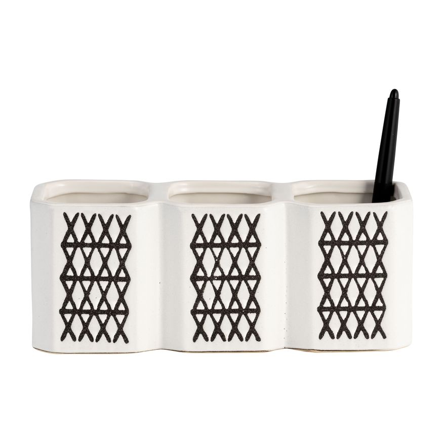 Sagebrook 3-cup X-pen Holder - Black