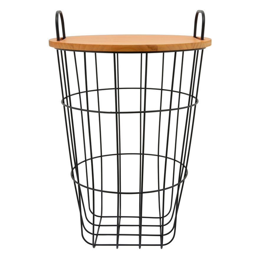 Sagebrook - 22" Metal Storage Basket in Brown