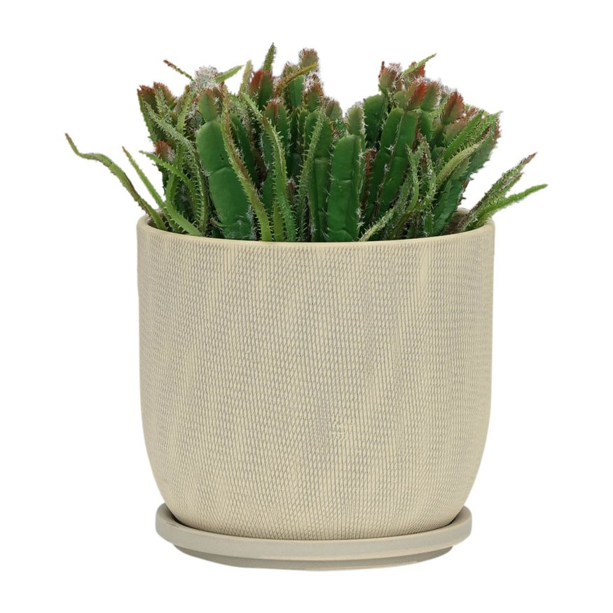 Sagebrook™ 8" Mesh Planter with Saucer - Sage