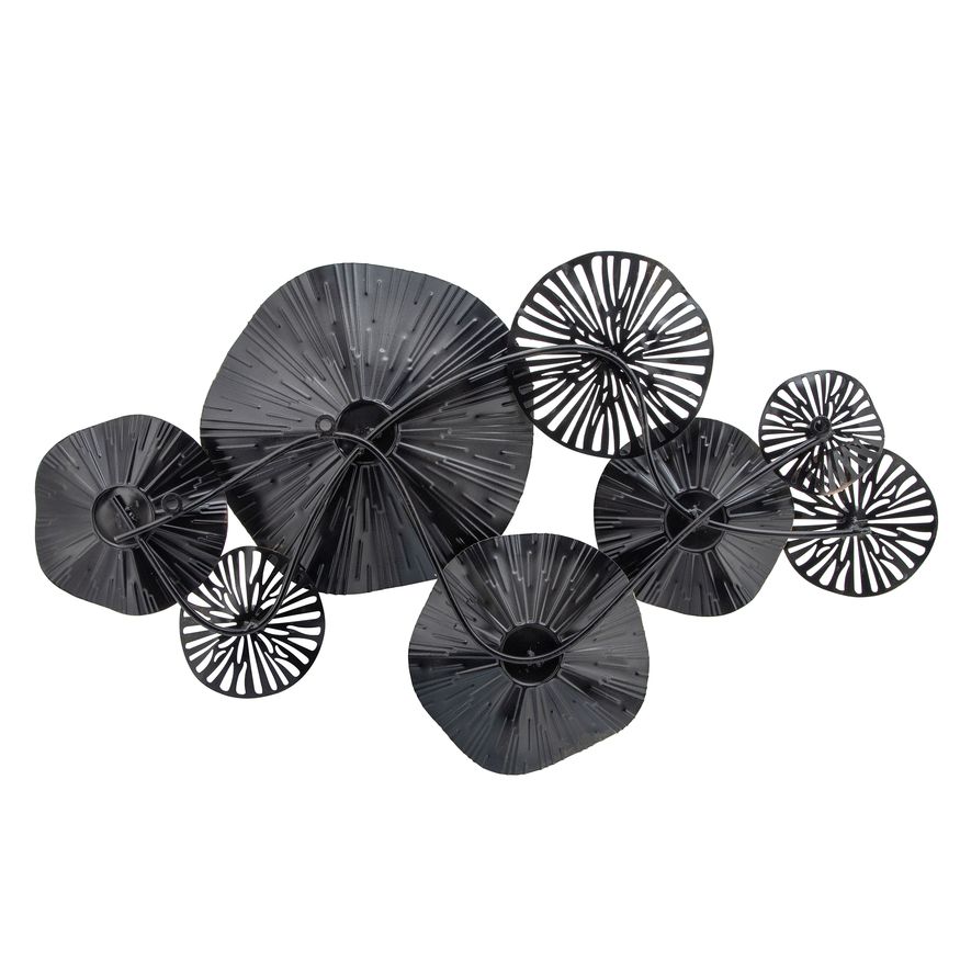 Sagebrook - Metal 2-Dimensional Lily Pads in Gray