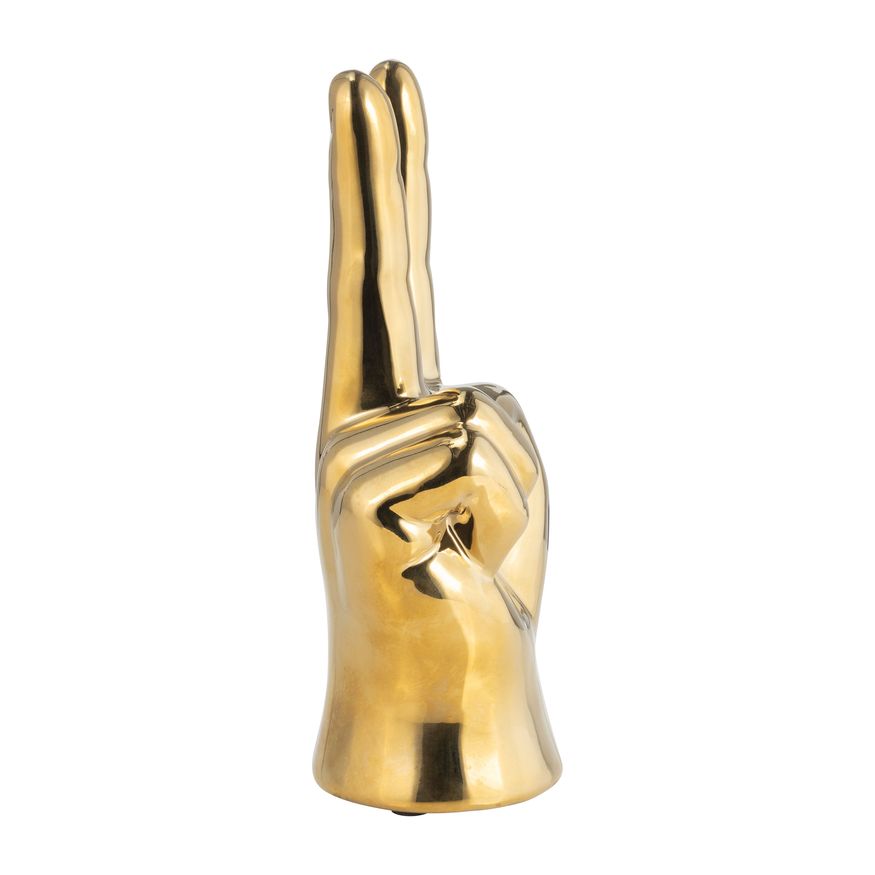 Sagebrook 8" Peace Sign - Gold