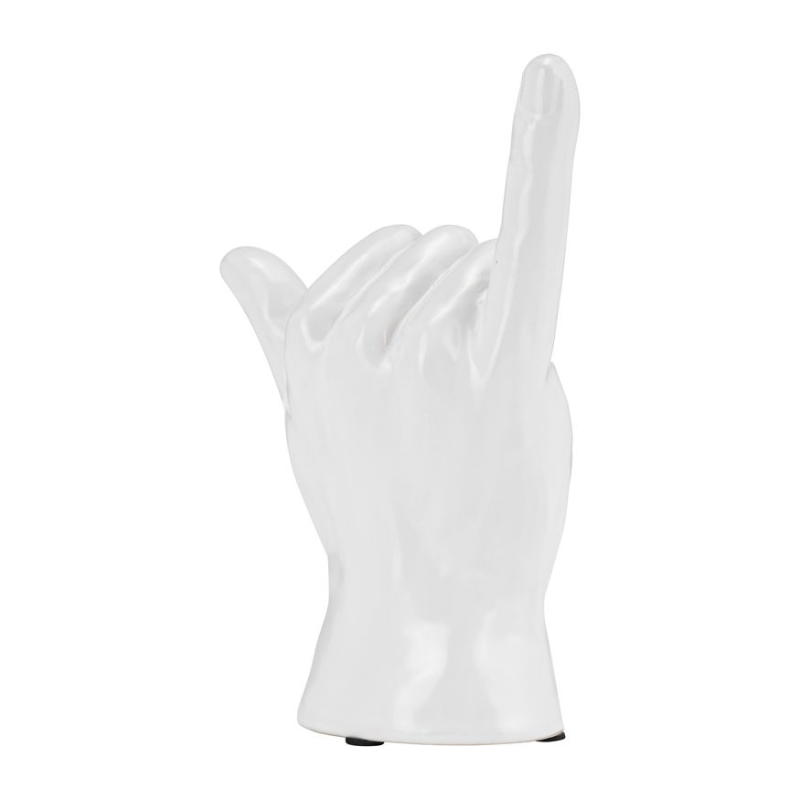 Sagebrook 7" "Hang Loose" Hand - White