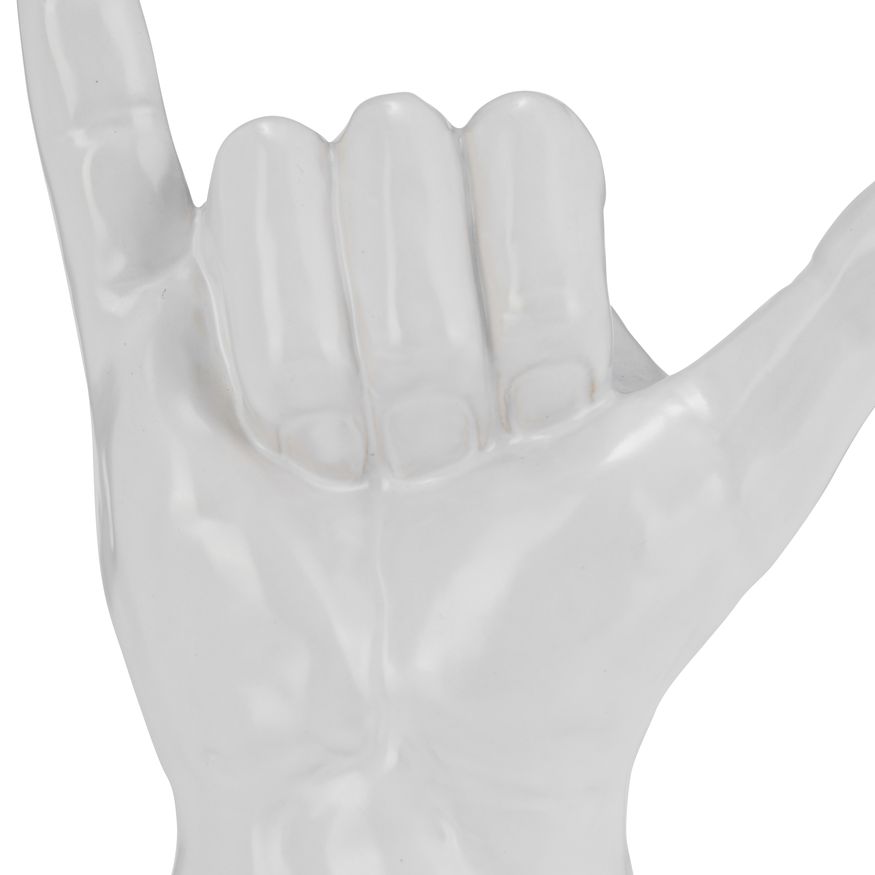 Sagebrook 7" "Hang Loose" Hand - White