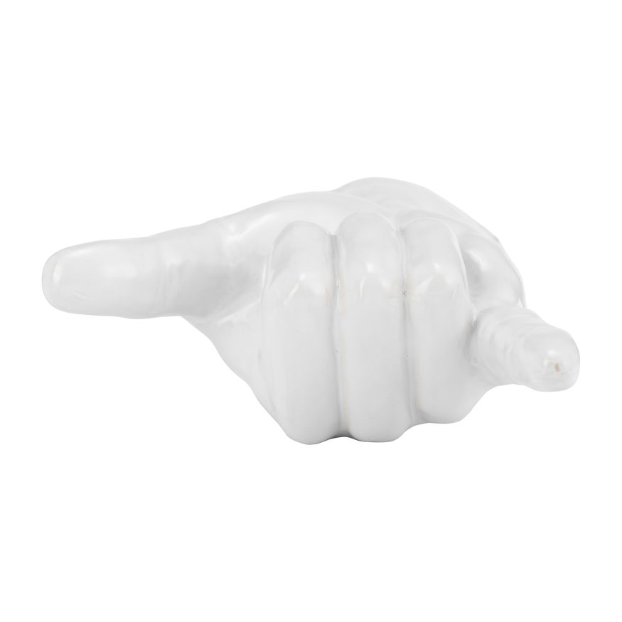 Sagebrook 7" "Hang Loose" Hand - White