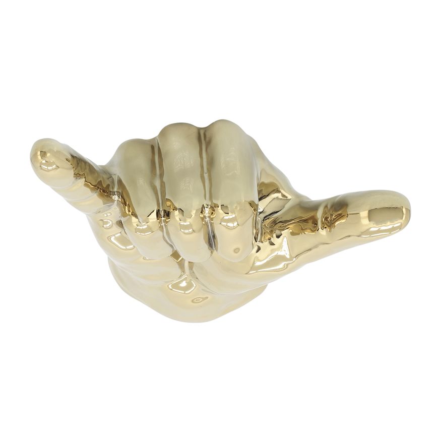 Sagebrook 7" "Hang Loose" Hand - Gold