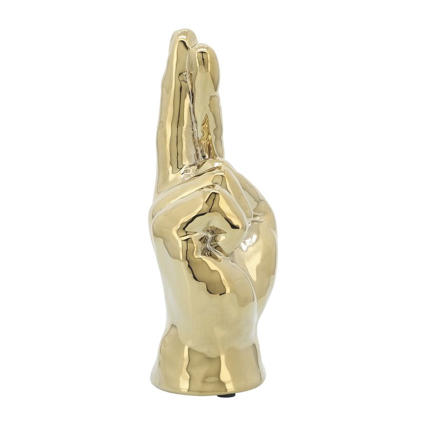 Sagebrook 8" Crossing Fingers - Gold