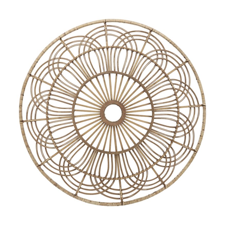 Sagebrook - Wicker Round Wall Accent in Brown