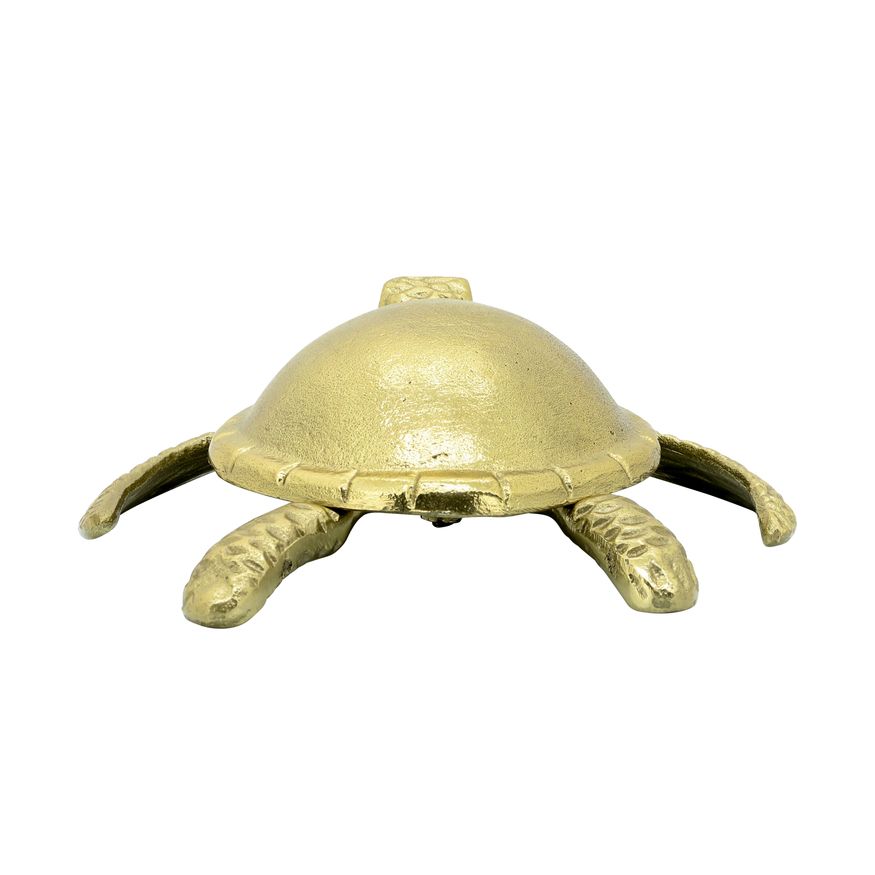 Sagebrook - 9" Metal Turtle Table Accent in Gold