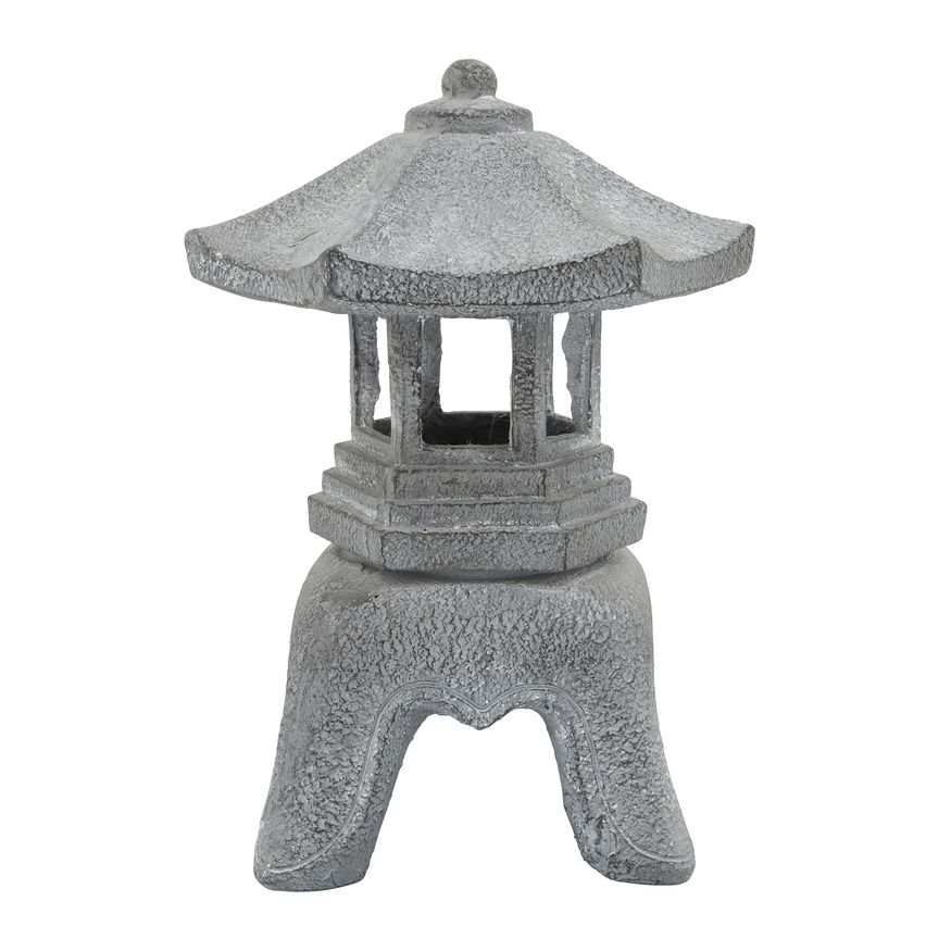 Sagebrook Resin Temple Lighthouse - Gray