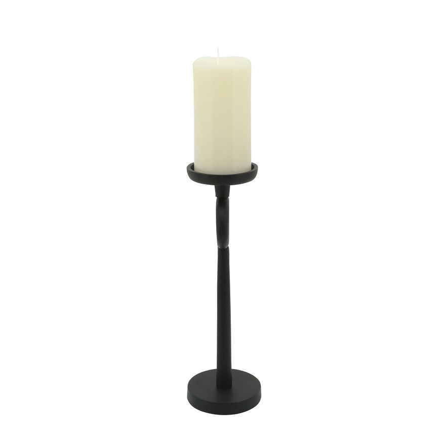 Sagebrook 13" Metal Candle Holder - Black