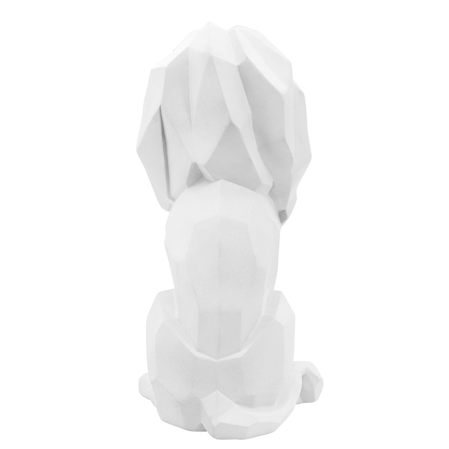 Sagebrook 11" Resin Sitting Lion - White