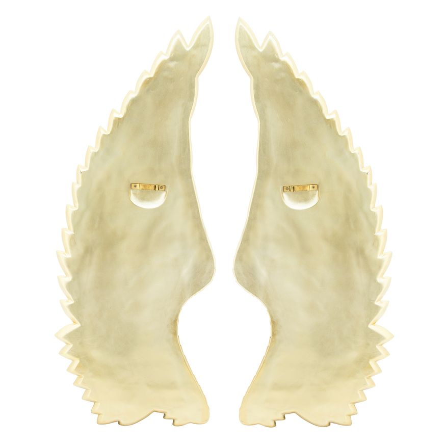 Sagebrook - Resin Angel Wings Wall Accents (Set Of 2) in Gold