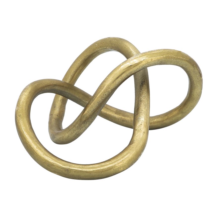 Sagebrook 9" Metal Knot - Gold