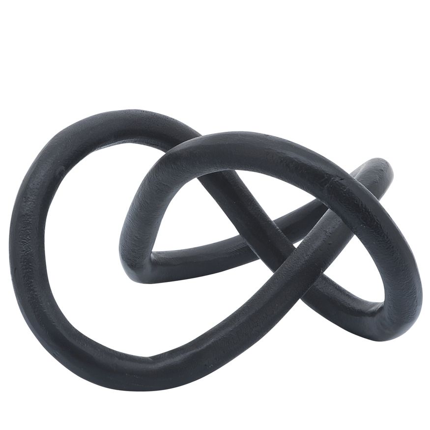 Sagebrook 9" Metal Knot - Black